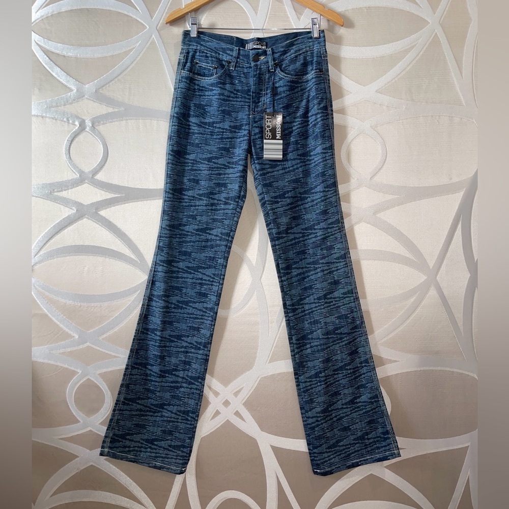 Rare Missoni Sport | 100% Cotton Jacquard Zigzag Jeans